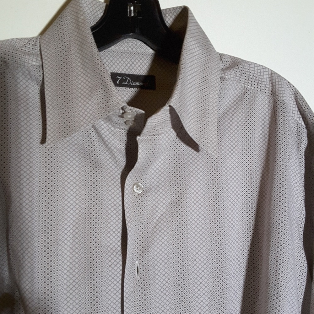 7 Diamonds Men'S XL sleeve botton up shirt